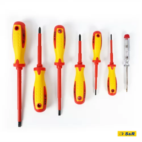 Набір діелектричних викруток S & R 7 шт з тестером