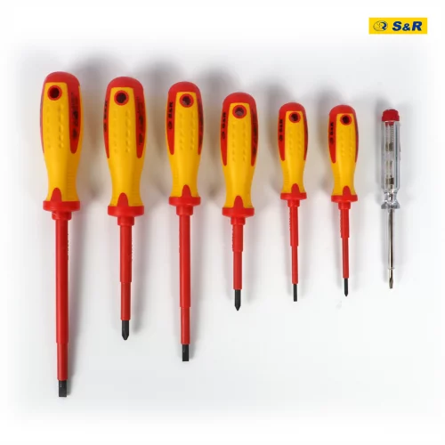 Набір діелектричних викруток S & R 7 шт з тестером