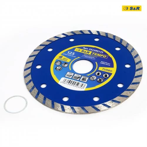 Диск алмазний S&R Tempo 125 x 2.0 x 22.2 TURBO камінь