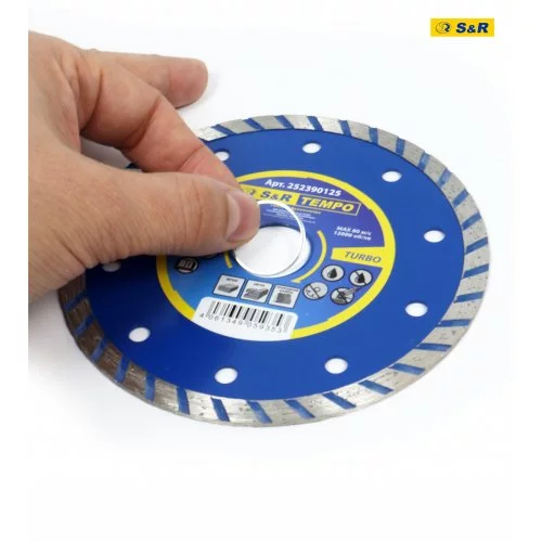 Диск алмазний S&R Tempo 125 x 2.0 x 22.2 TURBO камінь