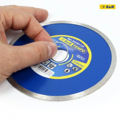 Диск алмазний S&R Tempo 125 x 1.8 x 22.2 CORONA кераміка