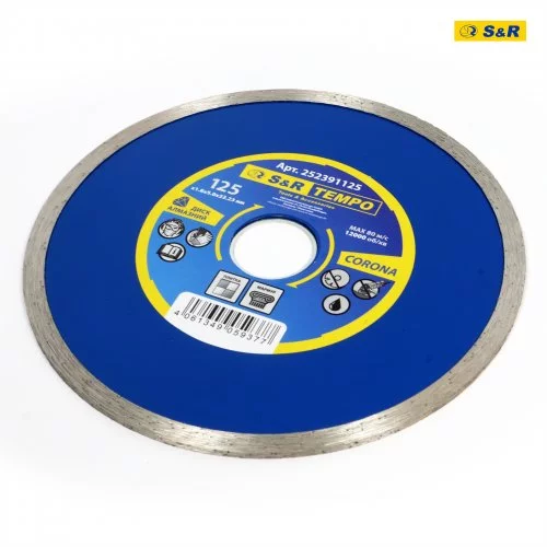 Диск алмазний S&R Tempo 125 x 1.8 x 22.2 CORONA кераміка