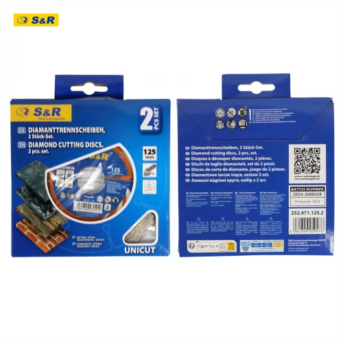 Диски алмазні S&R Meister 125х22.2 мм 2 шт