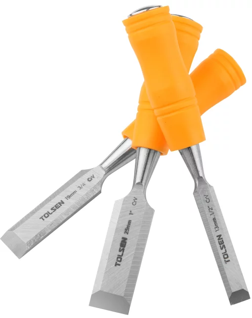 Стамеска Tolsen, 13-19-25мм, 190мм, CrV, набір 3шт
