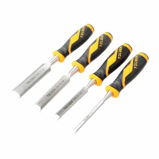 Стамеска Tolsen Профі, 6-13-19-25мм, 125мм, CrV, набір 4шт