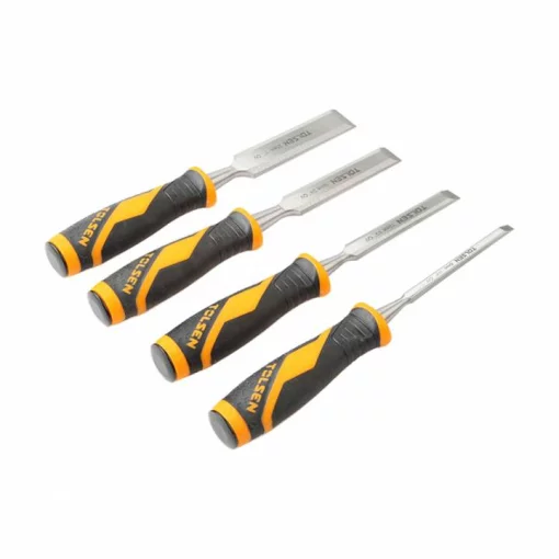 Стамеска Tolsen Профі, 6-13-19-25мм, 125мм, CrV, набір 4шт