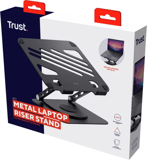 Підставка для ноутбука Trust Zeff Metal, до 16", сірий
