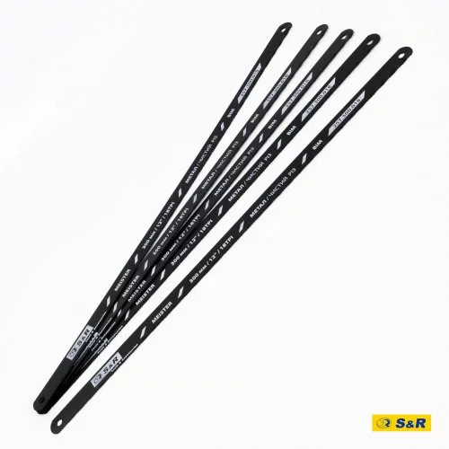 Полотно пиляльне для ножівки S&R Meister 300 мм 18 TPI по металу 5 шт