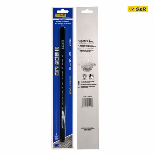 Полотно пиляльне для ножівки S&R Meister 300 мм 18 TPI по металу 5 шт