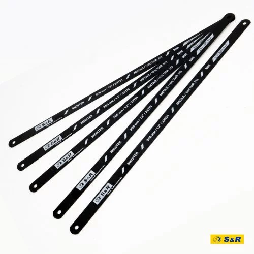 Полотно пиляльне для ножівки S&R Meister 300 мм 24 TPI по металу 5 шт