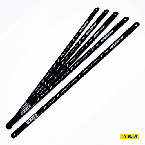 Полотно пиляльне для ножівки S&R Meister 300 мм 32 TPI по металу 5 шт