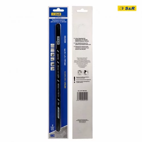 Полотно пиляльне для ножівки S&R Meister 300 мм 32 TPI по металу 5 шт