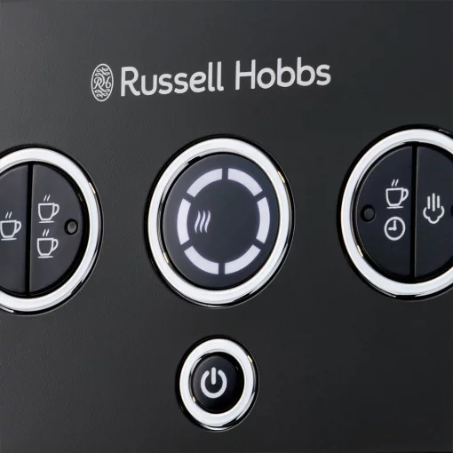 Кавоварка Russell Hobbs ріжкова Distinctions 1.1л, мелена + чалди, чорно-сріблястий