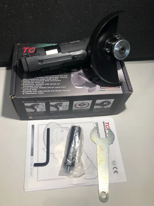 Кутова шліфмашинка пневматична 5" (125мм, 9500об/хв) Heavy Duty TOPTUL KAKC0595