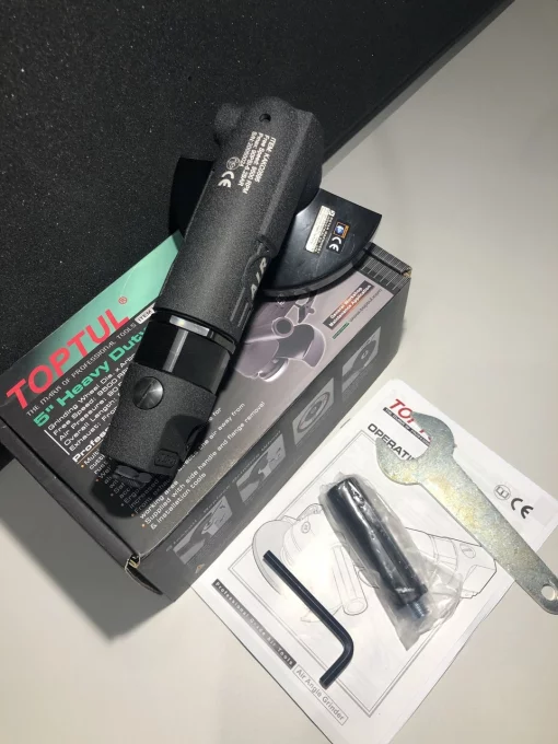 Кутова шліфмашинка пневматична 5" (125мм, 9500об/хв) Heavy Duty TOPTUL KAKC0595