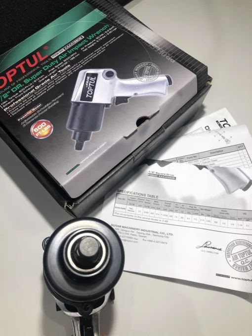 Гайковерт для автосервісу пневматичний 1/2" 814N/m 8000об/хв TOPTUL KAAA1660B