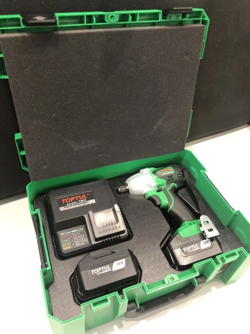 Акумуляторний гайковерт ударний 1/2" 120/240/385Nm 2760об/хв (Pro Series) TOPTUL KPA-1639E