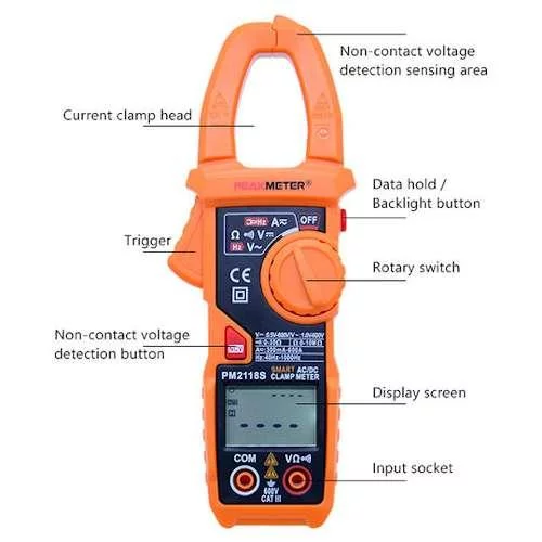 Універсальні токові кліщі з функцією мультиметра PROTESTER PM2118S