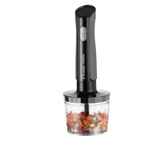 Блендер Russell Hobbs заглибний Desire Matte Charcoal, 500Вт, чаша-500мл, вінчик, міні-подріб., чорний