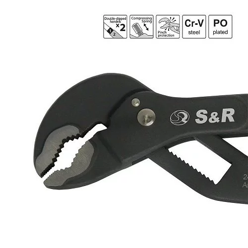 Переставні кліщі S & R швидкозажимні 240х35мм