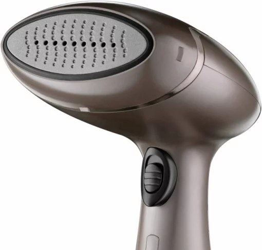 Відпарювач Russell Hobbs компактний Steam Genie Aroma, 1800Вт, 200мл, постійна пара - 32гр, керам. підошва, чорно-коричневий