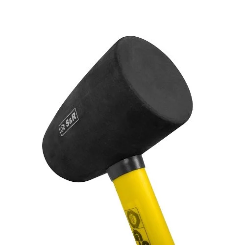 Молоток гумовий S & R 65ммх680г чорний