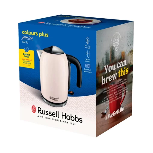 Електрочайник Russell Hobbs, 1.7л, метал, жасмін