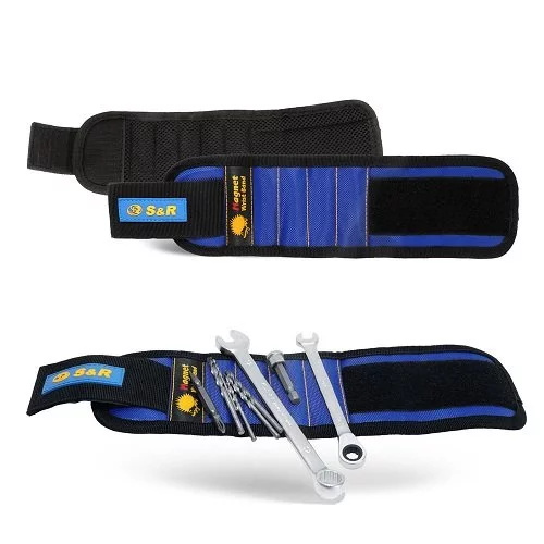 Магнітний браслет на руку тканинний S & R + бита SL6 х PH2