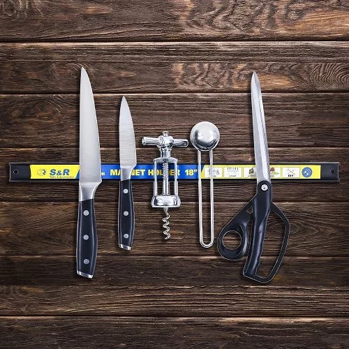 Набір магнітних тримачів S&R 5шт (2 планки + 3 гачка)