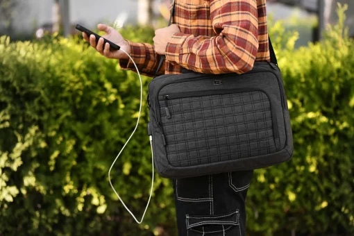 Сумка 2E CrossSquares 16", чорна