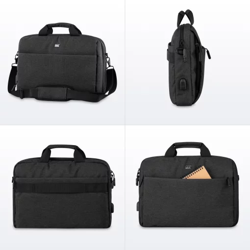 Сумка 2E, Melange 16", чорна