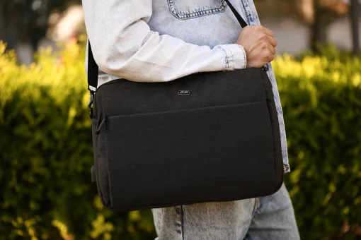 Сумка 2E, Melange 16", чорна