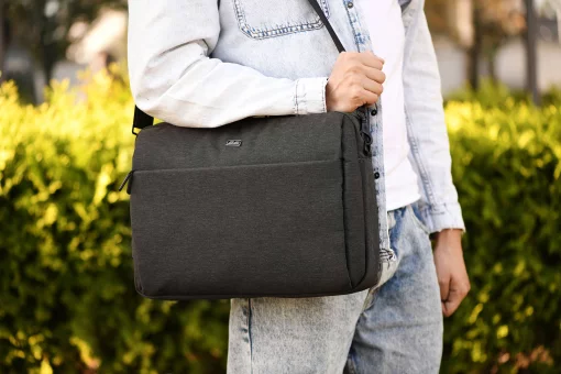 Сумка 2E, Melange 16", чорна