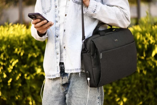 Сумка 2E, Melange 16", чорна