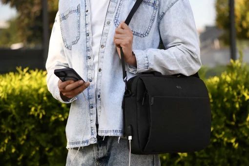 Сумка 2E, Melange 16", чорна