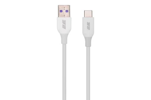 Кабель USB-A > USB-C заряджання/синхронізації 2E 1м, Type-C, Glow, білий