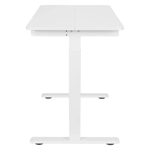 Стіл комп'ютерний 2E СЕ120W-MECHANIC, регулювання висоти, механіка,  72/120х120x60см, білий
