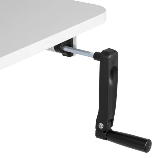 Стіл комп'ютерний 2E СЕ120W-MECHANIC, регулювання висоти, механіка,  72/120х120x60см, білий