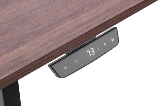 Стіл комп'ютерний 2E CE150WDARK-MOTORIZED, регулювання висоти, електропривід 220В, 62/128x150х75cм, Wood Dark