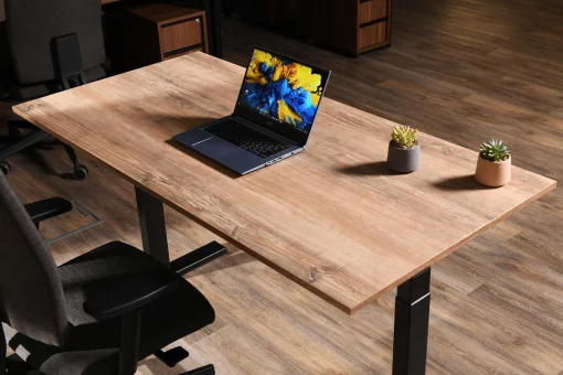 Стіл комп'ютерний 2E CE150WOLD-MOTORIZED, регулювання висоти, електропривід 220В, 62/128x150х75cм, Wood Old