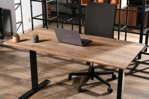 Стіл комп'ютерний 2E CE150WOLD-MOTORIZED, регулювання висоти, електропривід 220В, 62/128x150х75cм, Wood Old