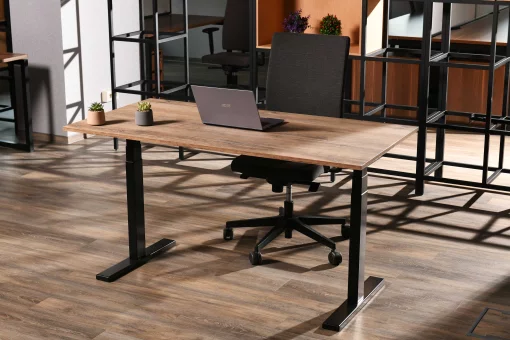 Стіл комп'ютерний 2E CE150WOLD-MOTORIZED, регулювання висоти, електропривід 220В, 62/128x150х75cм, Wood Old