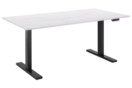 Стіл комп'ютерний 2E CE150WWHITE-MOTORIZED, регулювання висоти, електропривід 220В, 62/128x150х75cм, Wood White