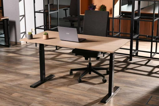 Стіл комп'ютерний 2E CE150WYLOW-MOTORIZED, регулювання висоти, електропривід 220В, 62/128x150х75cм, Wood Yellow