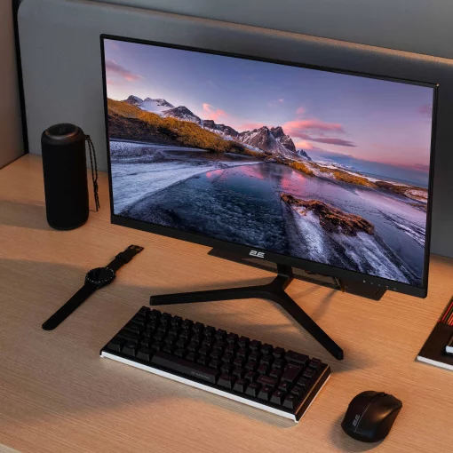 Монітор 2E 23.8" D2423B D-Sub, HDMI, MM, IPS, 75Hz, FreeSync