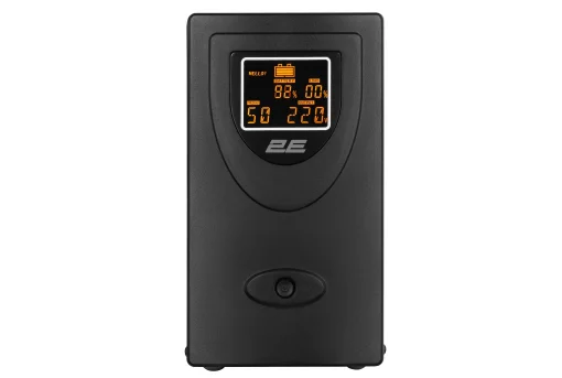 Джерело безперебійного живлення 2E DD2000, 2000VA/1200W, LCD, USB, 2xSchuko