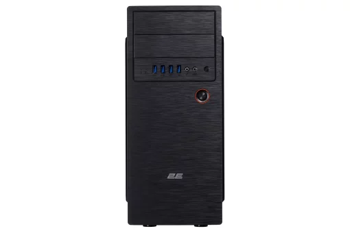 Корпус 2E Alfa E1802 без БЖ 4xUSB3.0, VGA 320мм, ATX, чорний