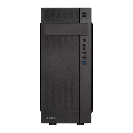 Корпус 2E Alfa E185-400 з БЖ 2E ATX400W, 1xUSB3.0, 2xUSB2.0, VGA 310мм, ATX, чорний