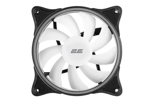 Корпусний вентилятор 2E GAMING F120OI-ARGB, 120мм, 1200rpm, 3pin, 3pin +5VARGB, 25.3dBa, чорний