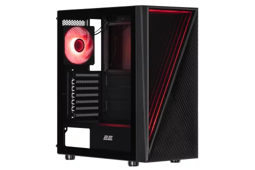 Корпус 2E GAMING Infinity G205A без БЖ 2xUSB3.0, 1xUSBType-C, 1x120мм ARGB, 2x120мм, VGA 345мм, LCS ready, TG Side Panel, ATX, чорний